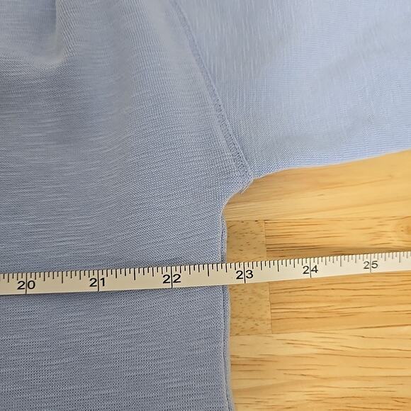 NWT Madewell Womens Bombay Relaxed Henley Long Sleeve Top Blue Size Medium NU850 - Picture 5 of 9